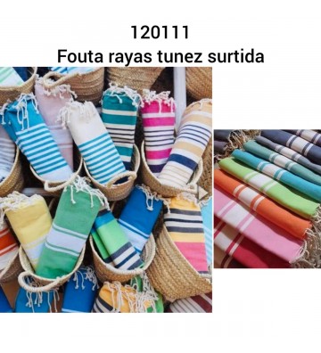 FOUTA TUNEZ ALGODON RAYAS