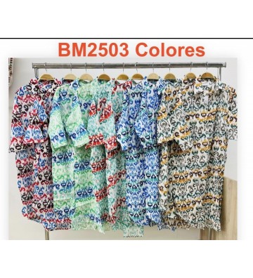 KURTA CUELLO PRINT BM2503