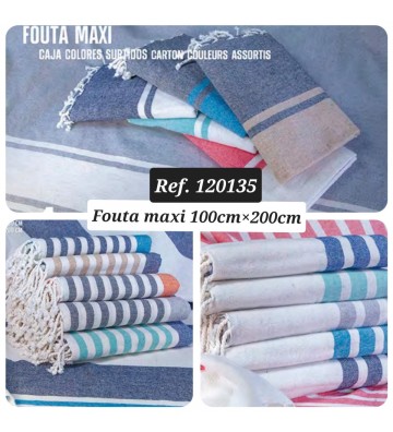 FOUTA MAXI SURTIDA 100x200...