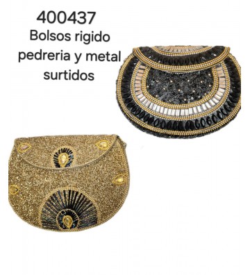 BOLSO FIESTA RIGIDO METAL Y...