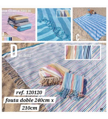 FOUTA DOBLE XXL 210*240 MOD...