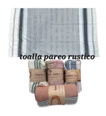 FOUTA RUSTICA CON TOALLA...