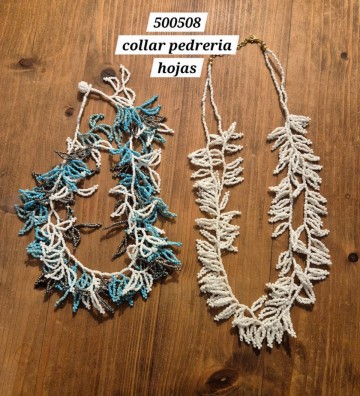 COLLAR PEDRERIA HOJAS