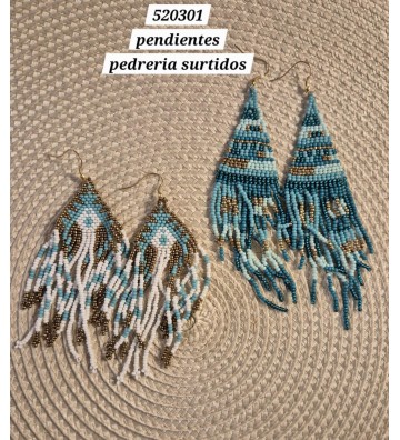 PENDIENTES PEDRERIA SURTIDOS