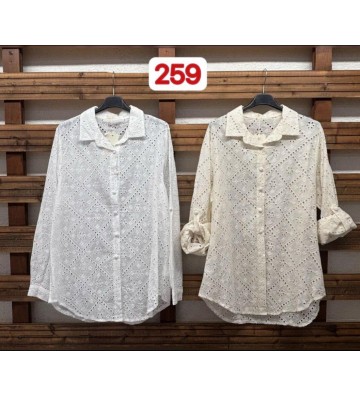 BLUSA BORDADA M/LARGA 259