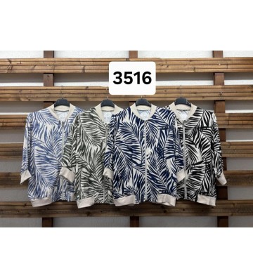 BOMBER RASO ESTAMPADA 3516