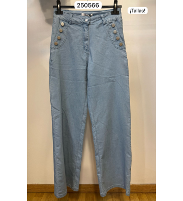 PANTALON VAQUERO ACAMPANADO...