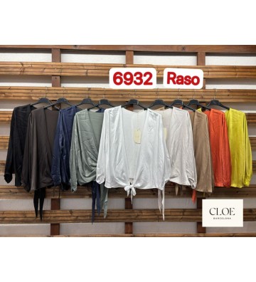 CHAQUETA ABIERTA RASO 6932