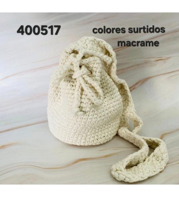 BOLSOS BOMBONERA MACRAME