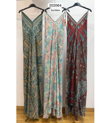 VESTIDO SEDA LARGO PAÑUELO...