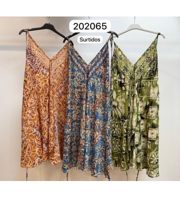 VESTIDO SEDA CORTO PAÑUELO...