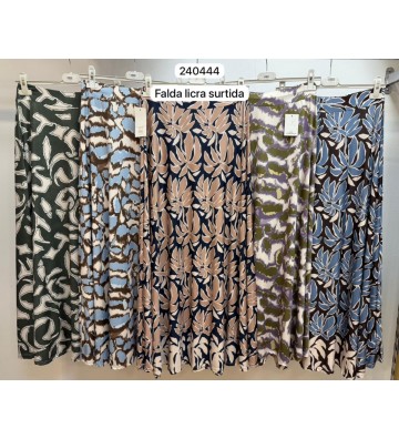 FALDA LICRA SURTIDA PRINTS...