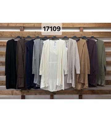 CHAQUETA LARGA CAPUCHA 17109