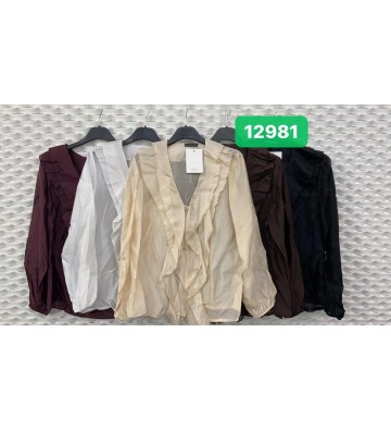 CAMISA CHIFON VOLANTES 12981