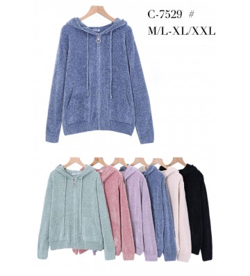 CHAQUETA CHINILLA CAPUCHA...