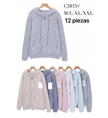 CHAQUETA CHINILLA JASPEADA...