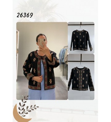 CHAQUETA BORDADA INDIA 26369