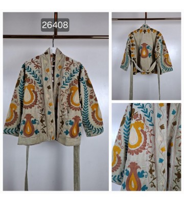 CHAQUETA BORDADA INDIA 26408