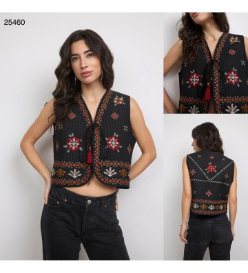 CHALECO INDIA  BORDADO 25460