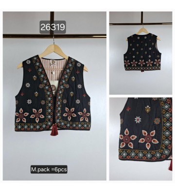CHALECO INDIA  BORDADO 26319