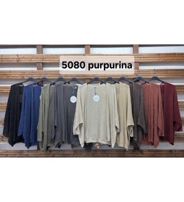 CHAQUETA PURPURINA ABIERTA...