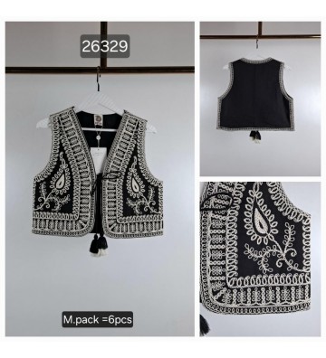 CHALECO INDIA  BORDADO 26329