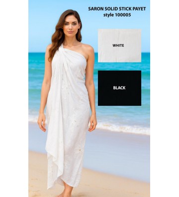 PAREO BALI LISO LENTEJUELAS