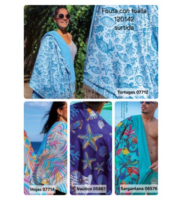 FOUTA PAREO ESTAMADO...