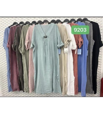 VESTIDO M/CORTA BROCHE 9203