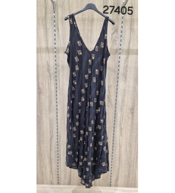 VESTIDO BATA CON DORADO 27305