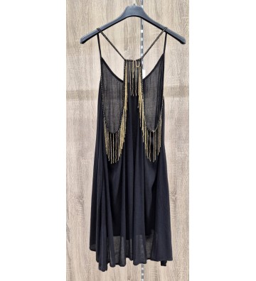 VESTIDO CORTO PEDRERIA 26680