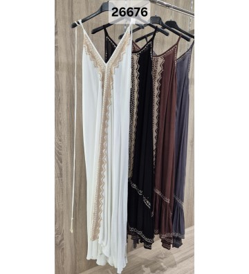 VESTIDO LARGO S/ESPALDA...