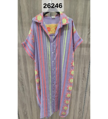 VESTIDO AZTECA CON CUELLO...