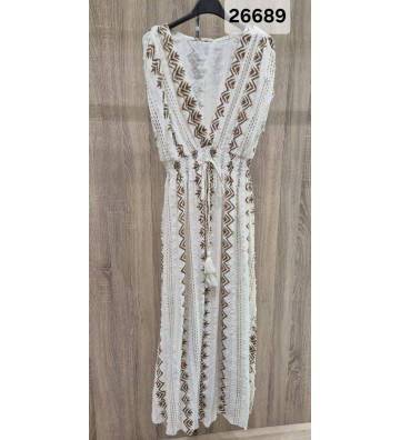 VESTIDO RUSTICO DORADO...