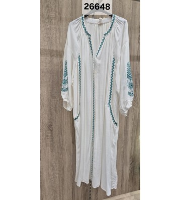 VESTIDO  KAFTAN BORDADO 26648