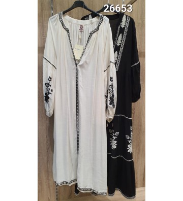 VESTIDO  KAFTAN BORDADO 26653