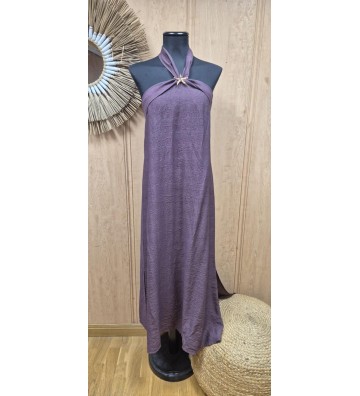 VESTIDO CORE CRUZADO BROCHE...