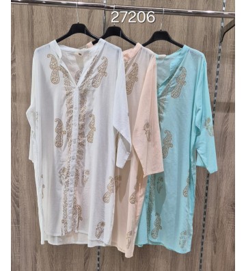 KURTA COLOR CON ORO...