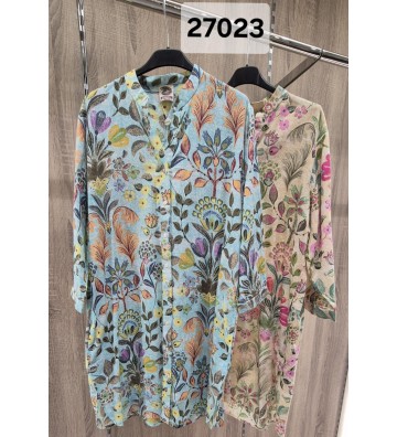 KURTA ESTAMPADA BOTONES 27023