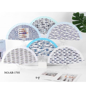ABANICO MADERA PECES AB1705
