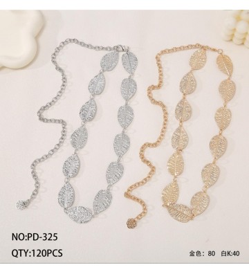 CINTURON CADENA HOJAS PD325