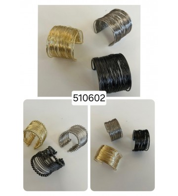 PULSERA METALICA HILOS...