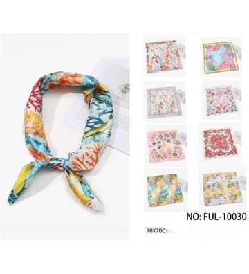 PAÑUELO SEDA 70*70 CORALES...