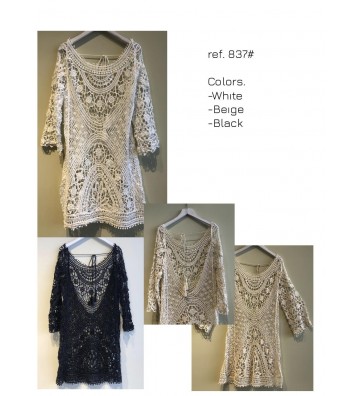 VESTIDO CROCHET SIN ESPALDA...