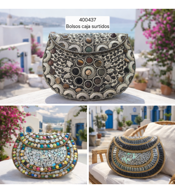 BOLSO FIESTA RIGIDO METAL Y...