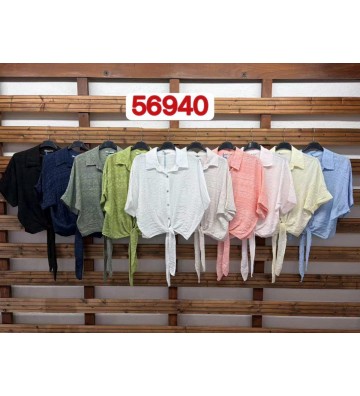 BLUSA GRABADA NUDO 56940