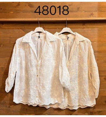 CAMISA IBICENCA BORDADA 48018