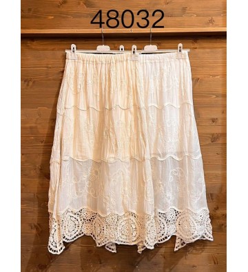 FALDA IBICENCA BORDADA 48032