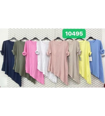 CAMISETA LARGA PICO ABAJO...