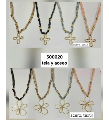 COLLAR TELA COLGANTE 250922